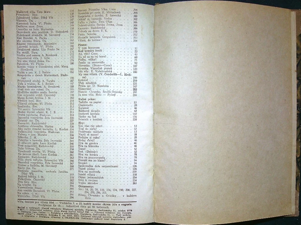 Časopis Vĺča 1941