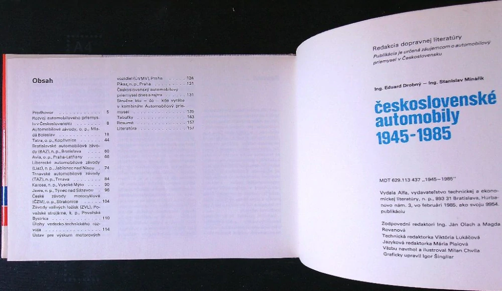 Československé automobily 1945-1985