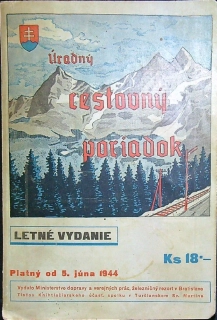 Úradný cestovný poriadok 1944